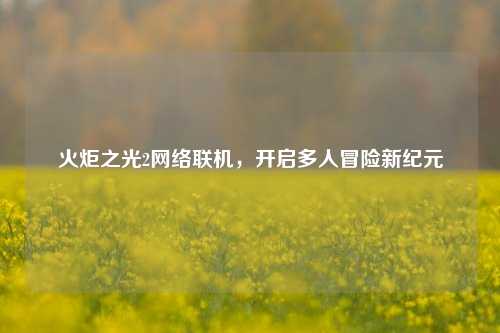火炬之光2网络联机，开启多人冒险新纪元
