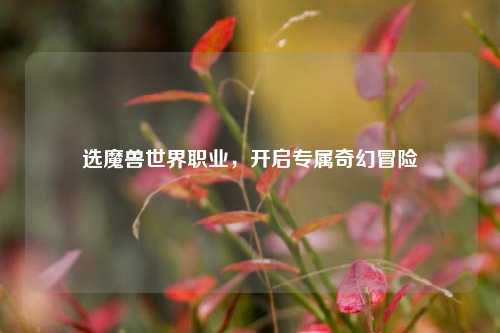 选魔兽世界职业,开启专属奇幻冒险